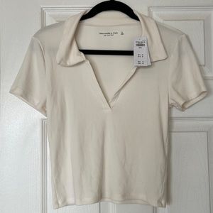 Abercrombie Short-Sleeve Ribbed Polo